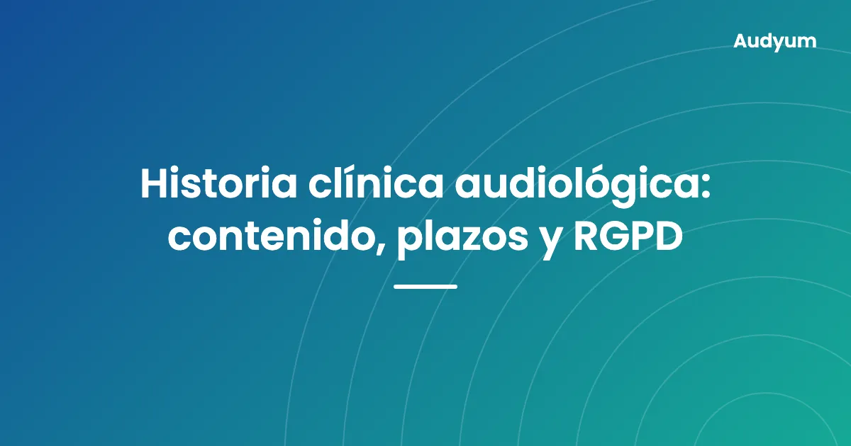 Historia clínica audiológica en un centro auditivo