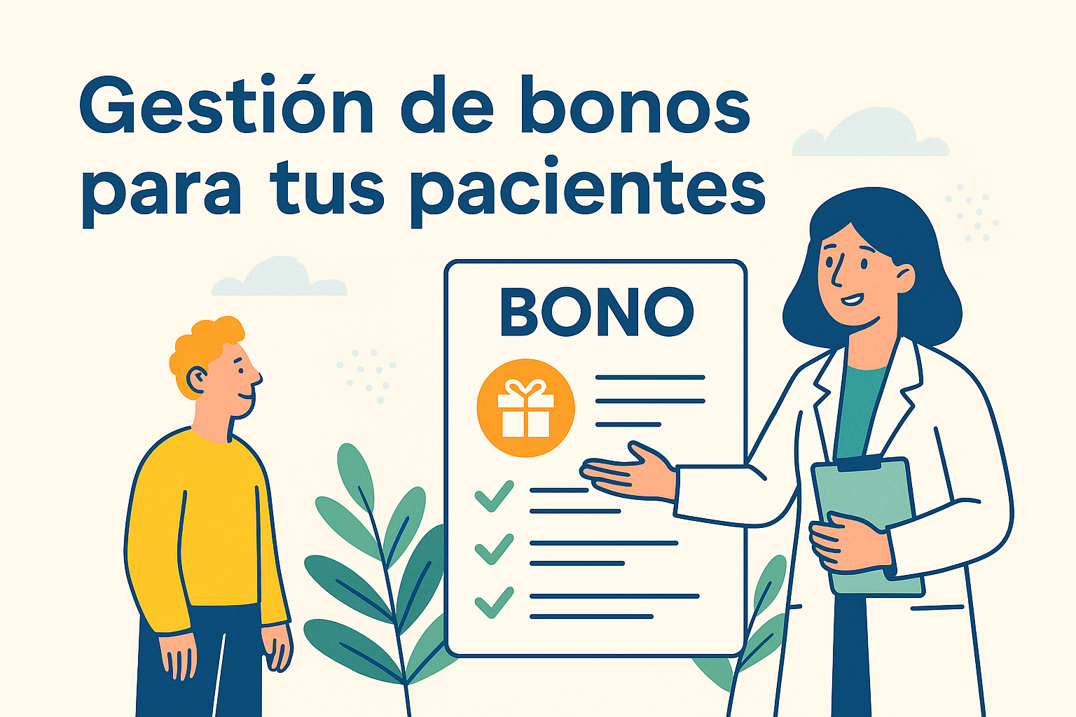 gestión de bonos para tus pacientes